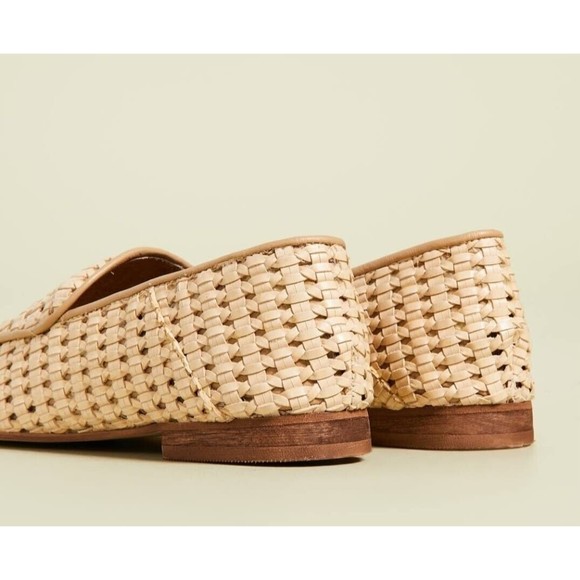 Kaanas NEW Amalfi Basket Weave Flats Coffee Loafers Sz.11 - Picture 4 of 11